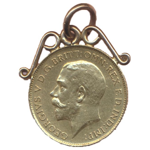 579 - Investment Gold Lot – documents required. 1915 half sovereign fine. (Y)