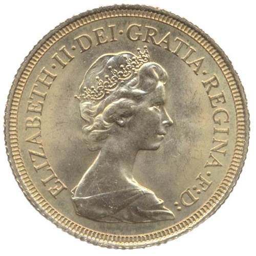 588 - Investment Gold Lot – documents required. 1974 sovereign about uncirculated. (Y)