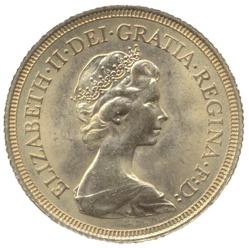 589 - Investment Gold Lot – documents required. 1974 sovereign about uncirculated. (Y)