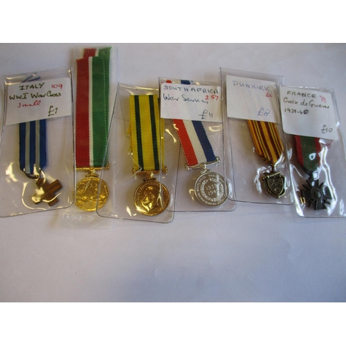 93 - Range of modern GB and world miniature medals including Albert Medal (3), Guyana (6), Brunei (4), Ja... 