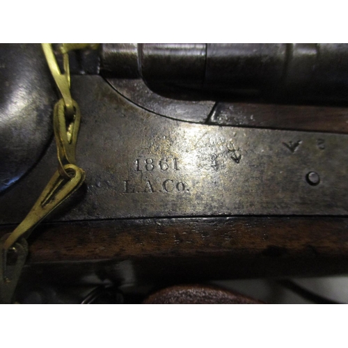 98 - 1861 Kerr .577 percussion cap rifle by the London Armoury Company, lockplate marked with crown/V.R. ... 