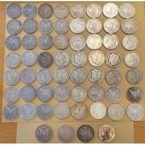 981 - USA. Collection of $1 coins mostly 19th century generally fine from the Denver, Philadelphia, New Or... 