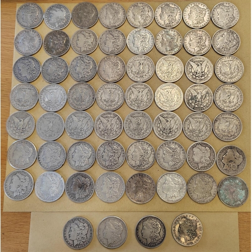 981 - USA. Collection of $1 coins mostly 19th century generally fine from the Denver, Philadelphia, New Or... 