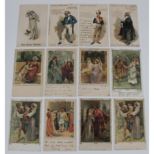 94 - Misc. coln. of subject cards. Literary incl. artist Marjorie Bates, operas, composers, artist Kyd 'C... 