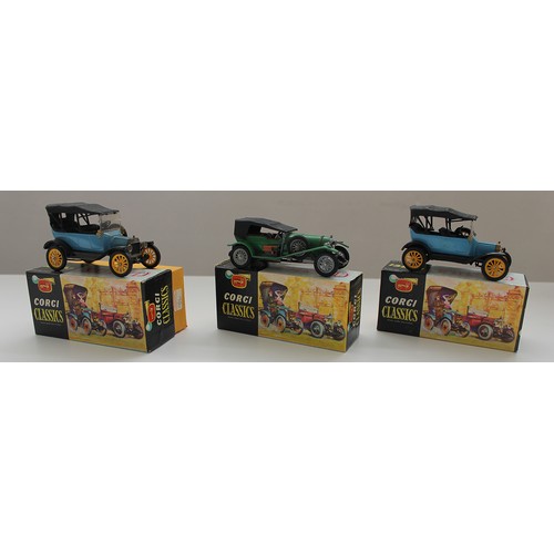 218A - Collection with Corgi Classics (6) including 1927 Bentley No 9001, 1915 Ford No 9012, 9013 (2) The S... 