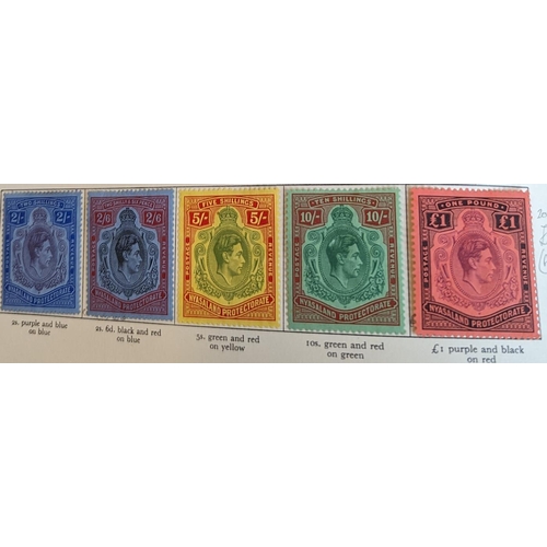 47 - Bc, KGVI mainly M coln in 2 Stanley Gibbons KGVI albums and 1 Coronation album, incl Bahamas 1937 va... 