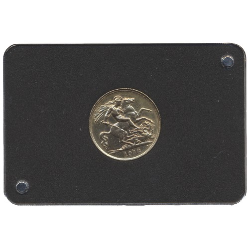 570 - Investment Gold Lot – documents required.
1912 half sovereign fine in presentation box with certific... 