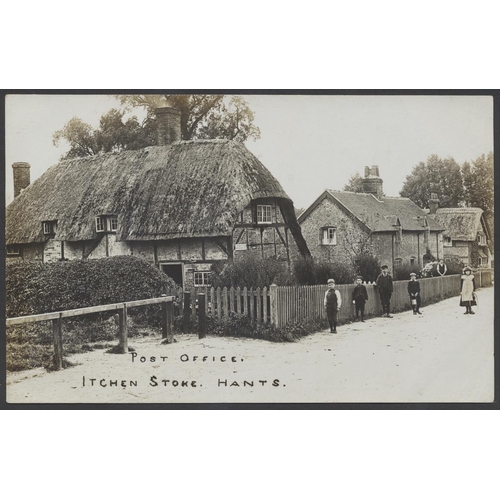 149 - Hampshire. Misc. RP coln. of mainly villages many Beloe pub.  Upham incl. football team 1932-33, sch... 