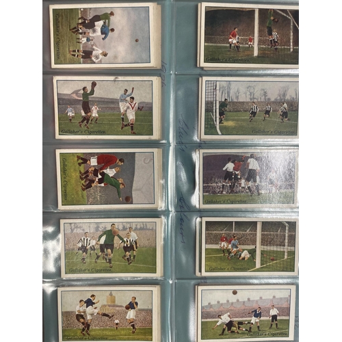 15 - Collection in album including complete sets with Bucktrout Islanders, Gallaher Footballers in Action... 