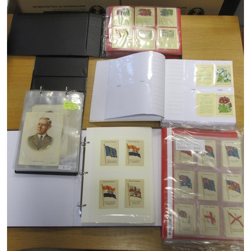 21 - Collection of cigarette cards and trade cards of full and part sets, mostly in albums with some loos... 