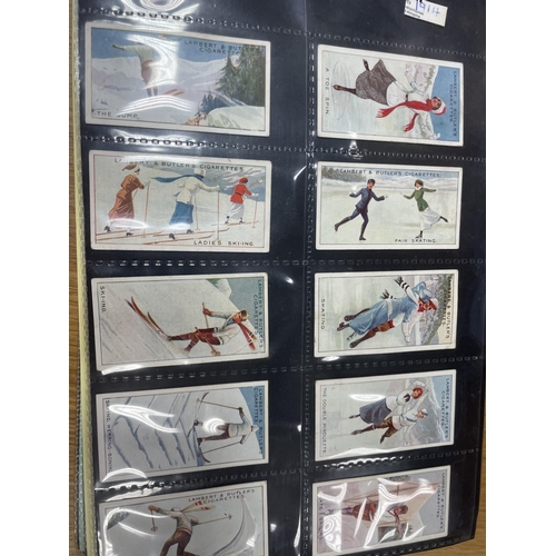 22 - Collection in 6 albums with complete sets including L&B Winter Sports, Motor Cars, Keep Fit, Wills C... 