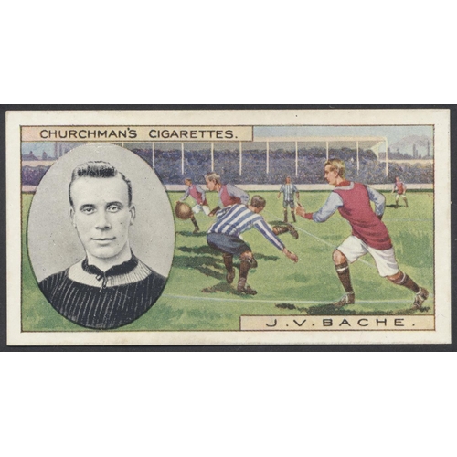 26 - Churchman. 1914 Footballers (brown) complete set in plastic sleeves generally good. Cat. £2,250. (Se... 