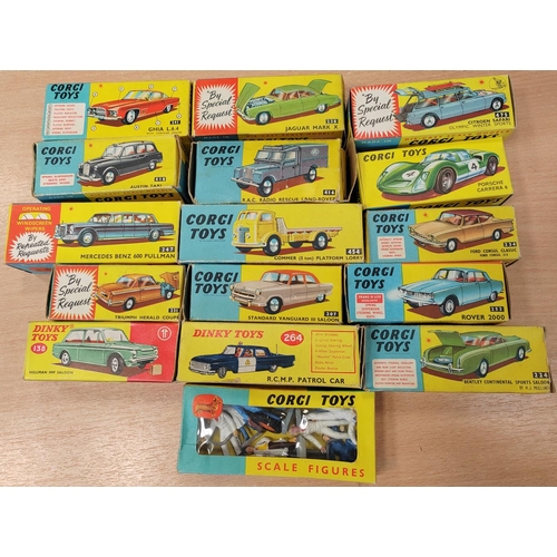 260A - Corgi. Generally very good condition in good boxes plus Dinky Hillman IMP Saloon no 138 and R.C.M.P ... 