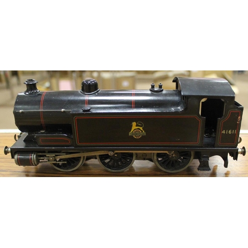 366 - Bassett-Lowke. Unboxed O gauge 0-6-0 BR black No.41611 locomotive in excellent condition. (Ramsay L1... 