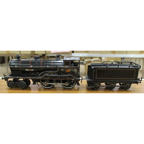 369 - Bassett-Lowke. Unboxed O gauge 4-4-0 'George The Fifth' L&NWR black No.2663 locomotive and tender in... 