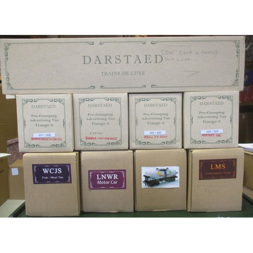 383 - Darstaed. Range of O gauge wagons, generally mint in near excellent to excellent boxes, with Adverti... 