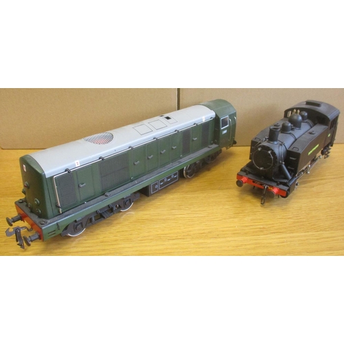 385 - ETS. Pair of O gauge locomotives, in excellent condition, with boxed 0-6-0 SR black No.68 shunter an... 