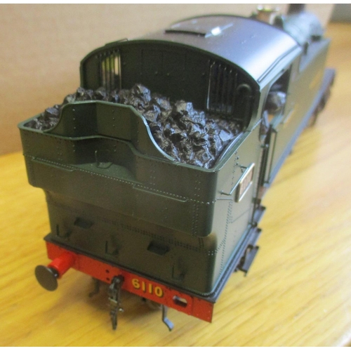 390 - Heljan. Unboxed O gauge Class 61xx 2-6-2T GWR green No.6110 locomotive, in near excellent condition ... 