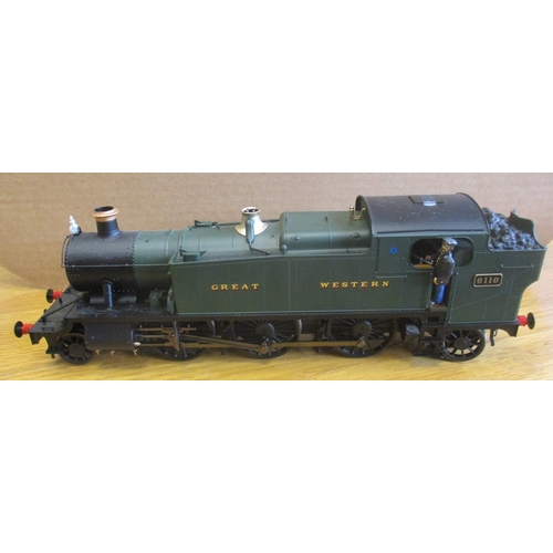 390 - Heljan. Unboxed O gauge Class 61xx 2-6-2T GWR green No.6110 locomotive, in near excellent condition ... 