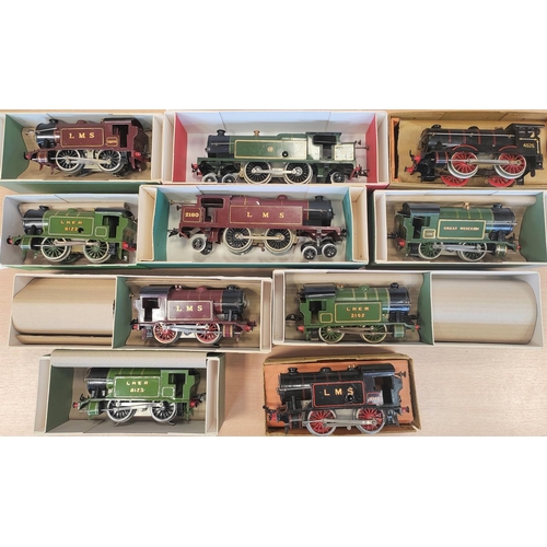 391 - Hornby. O Gauge collection of clockwork and electric good to good plus in reproduction boxes with GW... 