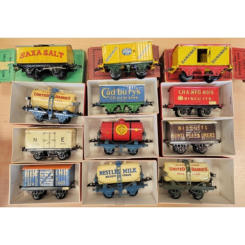 393 - Hornby. O Gauge wagons generally good/good plus in fair to good plus boxes (36) plus unboxed (34). Q... 