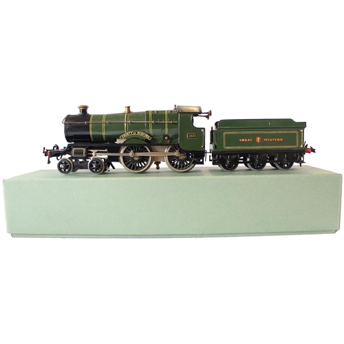 403 - Hornby. O gauge clockwork No.2 Special 4-4-0 'County of Bedford' locomotive and tender GWR green No ... 