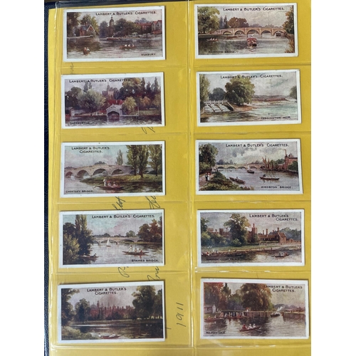 5 - Collection in 12 albums with complete sets including 
L&B The Thames, Phillips British Butterflies, ... 