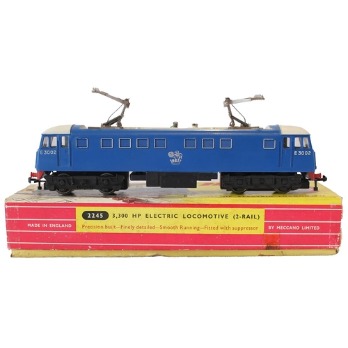 505 - Hornby Dublo. Electric 2-rail locomotive E3002 No 2245 generally good in good box. (Ramsay L.15) (Se... 