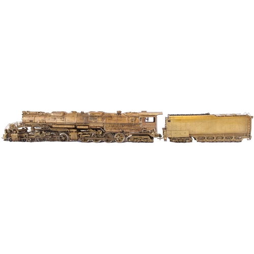 519 - Olympia. HO Gauge EH-102 Union Pacific 4-8-8-4 'Big Boy' unpainted brass locomotive and tender good ... 