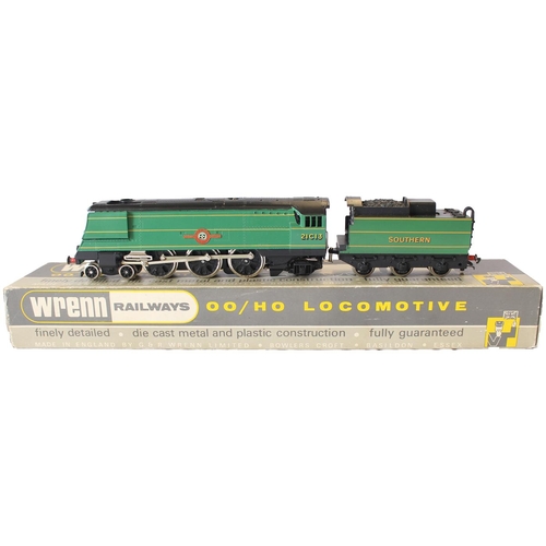 545 - Wrenn. Steam OO gauge locomotive with tender Blue Funnel 21C13 4-6-2 No W2278A with tissue and packi... 