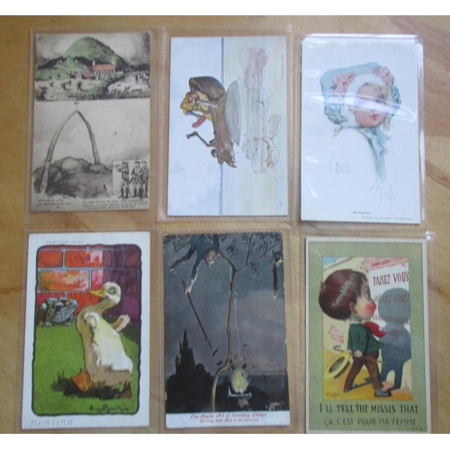 59 - Artists. Misc. coln. in mxd. cond. Right (comic type),Heath Robinson incl. sets, Roland, Freda Mabel... 