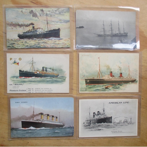 96 - Shipping. Misc. coln. of mainly merchants ships and coastal shipping incl. paddle steamers. White St... 