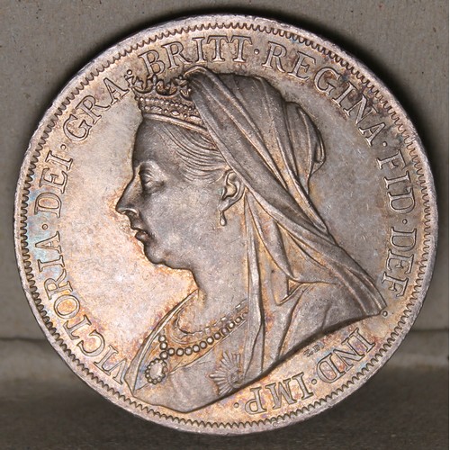 472 - 1900LXIII crown nearly uncirculated. (See photo) (Y)