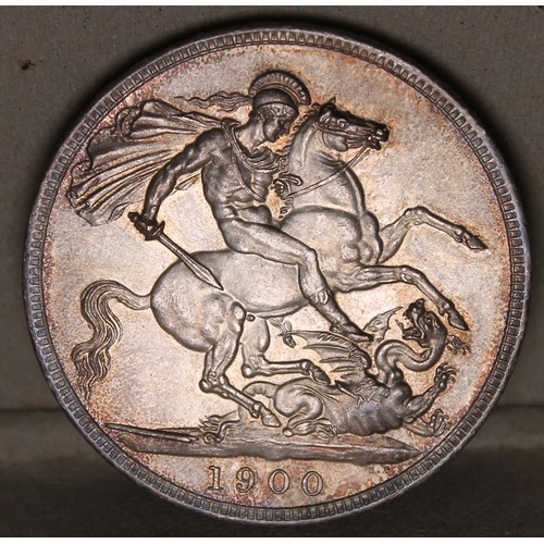 472 - 1900LXIII crown nearly uncirculated. (See photo) (Y)
