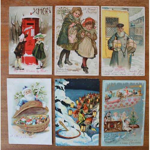 89 - Greetings. Coln. of Christmas and New Year cards with better cards noted. Teddy bears Wildt & Kray p... 