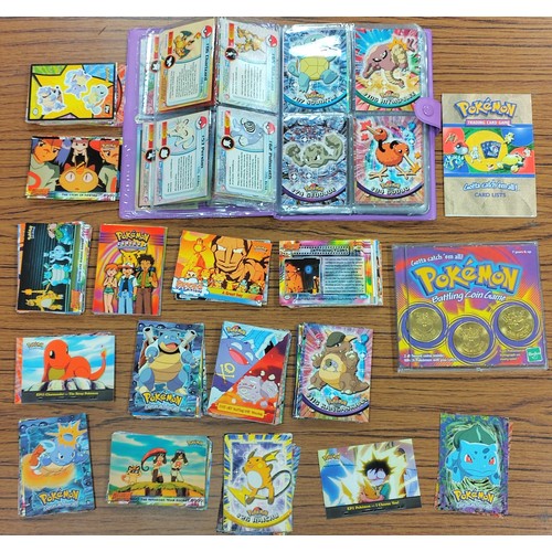 44 - Pokémon. Collection generally very good with some better, with mix of TCG, 1999 Topps TV and Mewtwo ... 