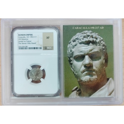 980A - Tristan da Cunha. 2015 £5 The Five Portraits silver proof 5oz boxed FDC. plus Roman Empire Caracalla... 