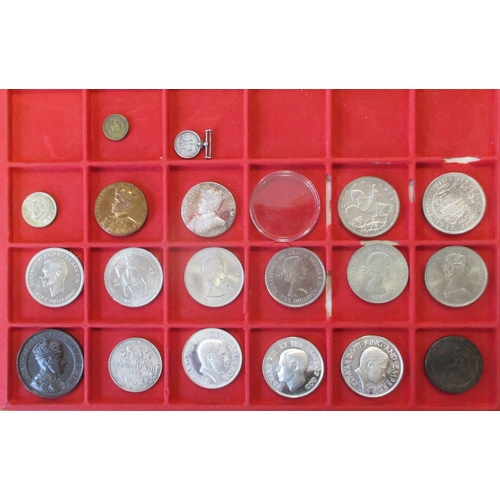 853 - Collection in mixed condition with some better in coin case with 5 tray inserts by Aba Fil Italy (Wi... 