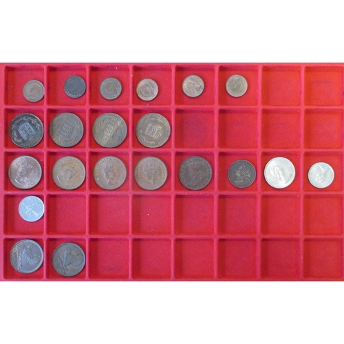 853 - Collection in mixed condition with some better in coin case with 5 tray inserts by Aba Fil Italy (Wi... 