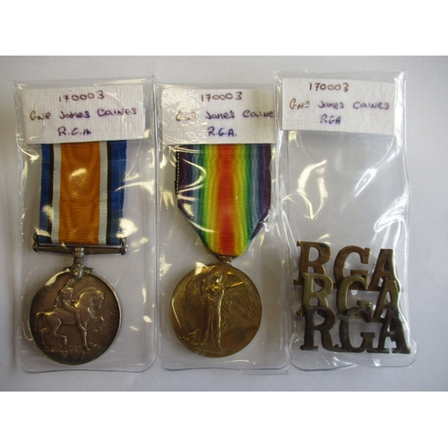 17 - WW1 Royal Artillery collection with:
1914-15 Stars to 1319 Dvr C. Fletcher R.F.A., 82518 A.Bmbr F.W.... 