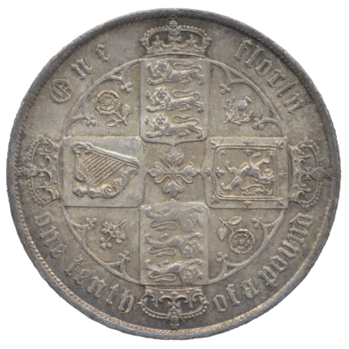 1870 florin nearly extremely fine, toned. (See photo) (Y)