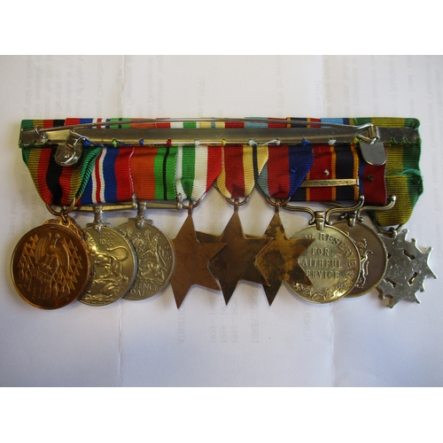 83 - Rhodesia. Husband & wife groups with:
1. Husband's Legion of Merit (Civil), GSM to 4333 J F/R I.A. M... 