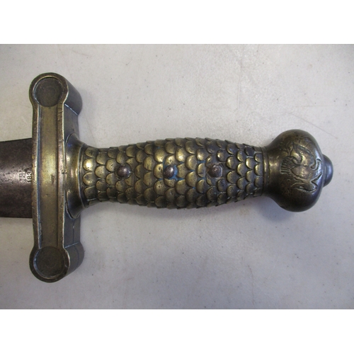 95 - US 1832 Model Foot Artillery short sword dated 1834, ricasso stamped with eagle and shield over N.P.... 