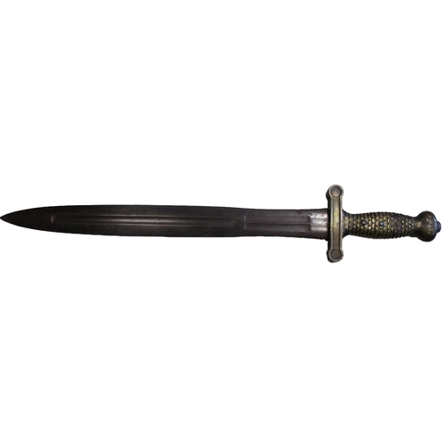 95 - US 1832 Model Foot Artillery short sword dated 1834, ricasso stamped with eagle and shield over N.P.... 