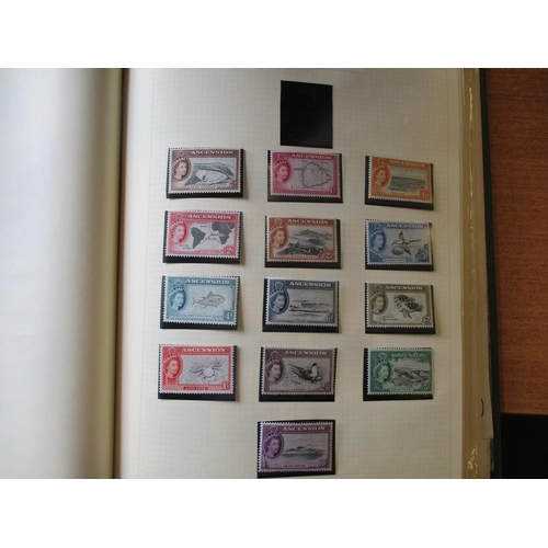 42 - GB & BC QV-QEII M/U misc coln in 12 albums, incl Aden 1953-63 set M,  Antigua 1953-62 set M, Ascensi... 