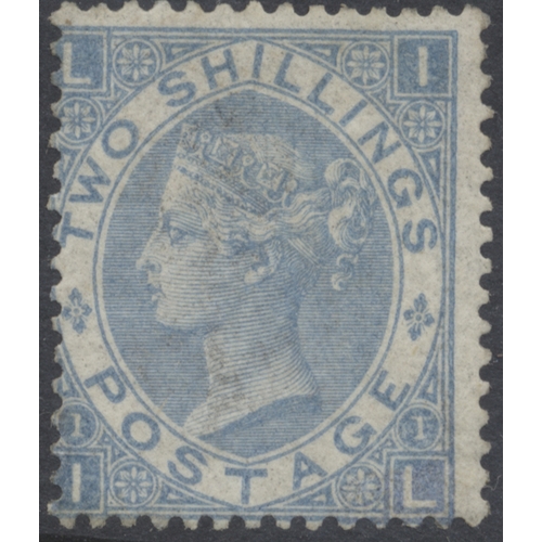 236 - A mainly mint QV-QEII pre dec GB coln in boxed Lindner album incl 1847-54 embossed 6d (faults, regum... 