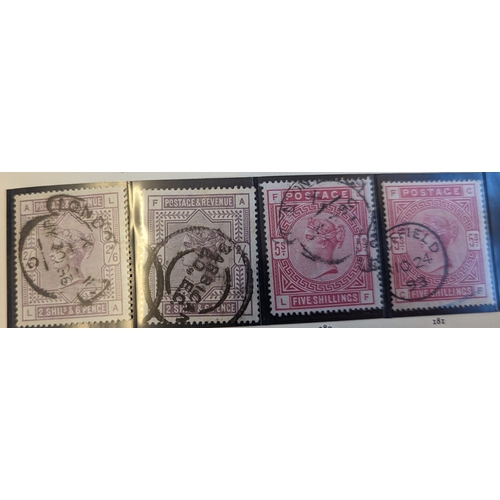 239 - QV-QEII Pre dec mostly U coln in Windsor album, incl 1840 1d black U (3), 1840 2d blue U (3), 1841 1... 