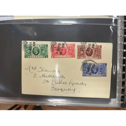 258 - KGV-QEII coln of FDCs incl 1935 SJ with handwritten address, 1946 Victory on illustrated cover with ... 