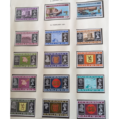 373A - QEII Coln in 6 albums, incl Guersey modern mint 1971-2002 and Jersey modern mint 1971-2002. Plus a r... 