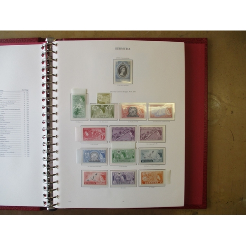 6 - BC QEII 1952-63 UM coln in 2 burgundy crown-embossed SG 'New Age' (22 ring) printed binders (vols 1 ... 